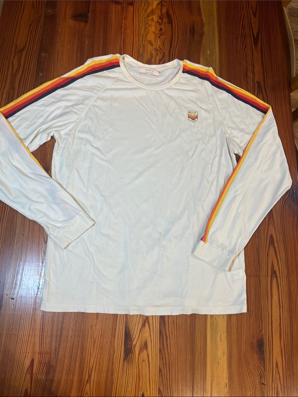 Men’s Marine Layer x Lost & Found Raglan Stripe Long-Sleeve T-Shirt, Size Large